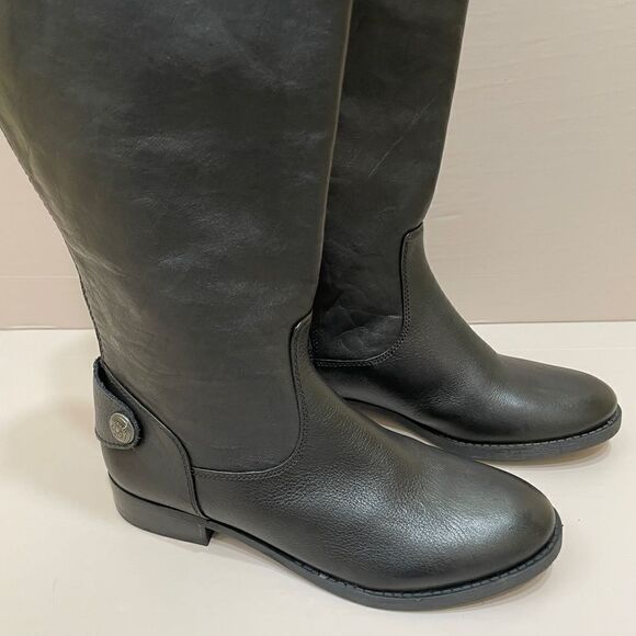 NEW WITHOUT TAGS ARTURO CHIANG RIDING BOOTS IN BLACK LEATHER - Picture 2 of 9